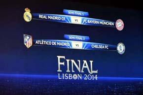 Real – Bayern y Atleti – Chelsea las semifinales