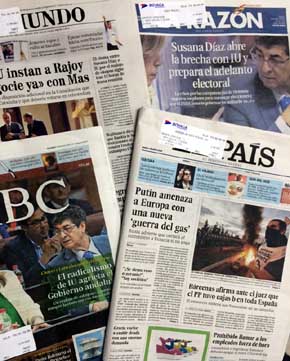 Las declaraciones de Bárcenas, noticia de ‘segundo orden’ para los diarios editados en Madrid