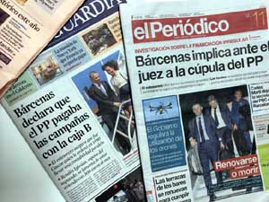 Los diarios editados en Barcelona sí dedican sus principales titulares a la presencia de Barcenas ante Ruz…