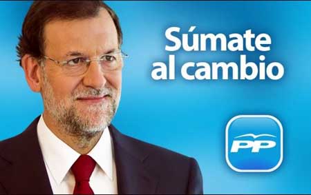 Cartel de la campaña del PP en 2008