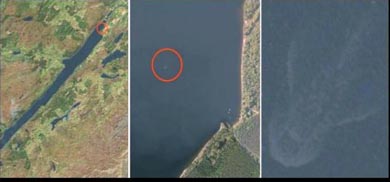 El monstruo del Lago Ness visto desde el espacio