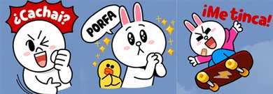 Line presenta nuevos stickers con modismos chilenos