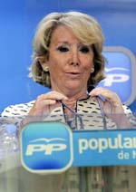 La presidenta del PP de Madrid, Esperanza Aguirre. EFE/Archivo