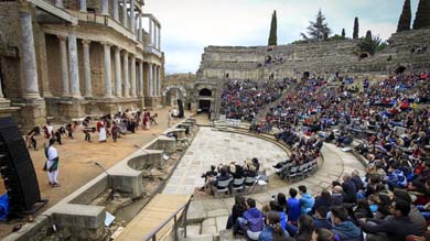 Una parada en Mérida permitirá conocer el fabuloso Teatro romano que data del 25 A.C.

