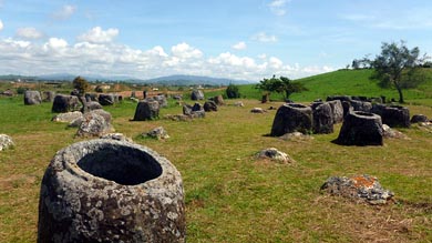 Llanura de las Jarras en Laos, patrimonio de la UNESCO