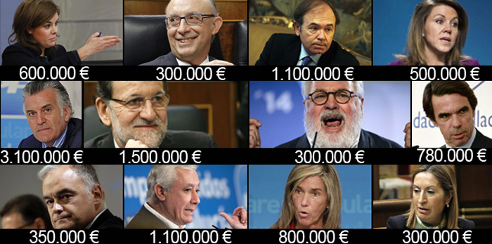 Bueno es saber que en los años de la crisis, el PP ha repartido entre su cúpula más de 15 millones en sobresueldos