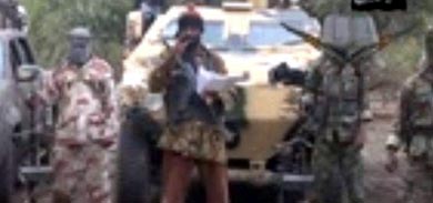 Imagen capturada del vídeo en el que el líder de Boko Haram, Abubakar Shekau, confirma que secuestraron a las 200 adolescentes nigerianas 