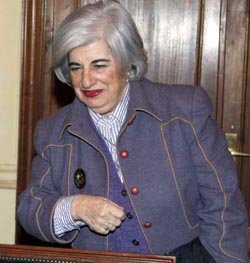 La profesora Gador Soriano, directora del coro.