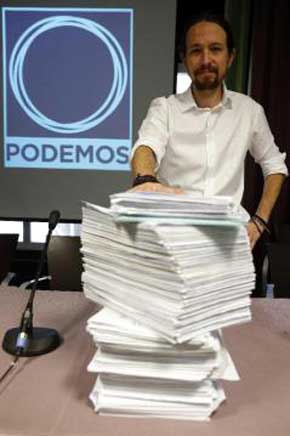 Podemos' reúne los avales necesarios para presentarse a las europeas