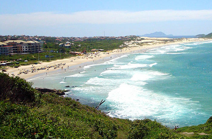 Una de las playas de Florianopolis