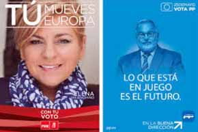 Carteles Europeas PP PSOE 