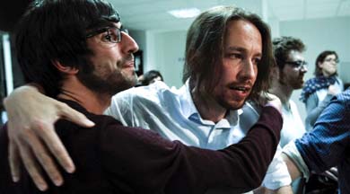 Pablo Iglesias, tras conocer los resultados. (Efe)