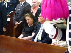 La Infanta Doña Margarita, investida  Dama de la Corte de Honor de la Almudena
