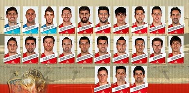 Los 23 hombres de España para el Mundial