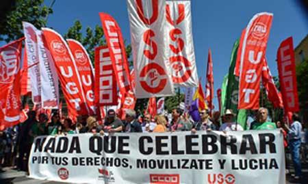 Manifestación en Toledo en el Día de Castilla-La Mancha