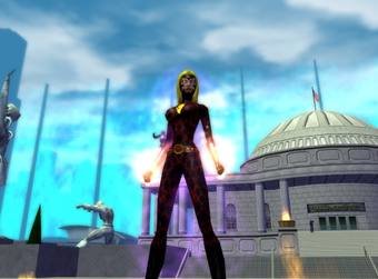 Imagen de uno de los personajes creados por un jugador de City of Heroes de NC Soft