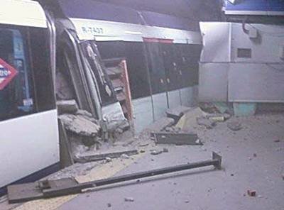 Accidente en el Metro de Madrid