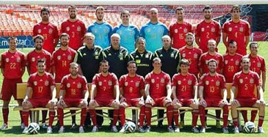 Los dorsales de La Roja en el Mundial