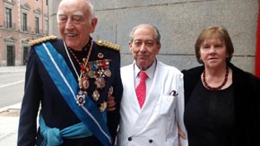 Coronel Fernando de Salas, Godofredo Chicharro y Carmen Valero de la Vega