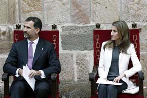 Don Felipe y Doña Letizia, futuros Reyes de España 

