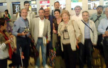Grupo de periodistas de Turismo asistentes al Press Trip a La Gomera
