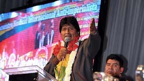 Evo Morales, presidente de Bolivia