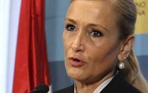 La delegada del Gobierno en Madrid, Cristina Cifuentes. 