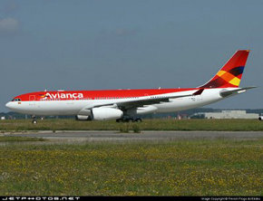 El A330 de Avianca