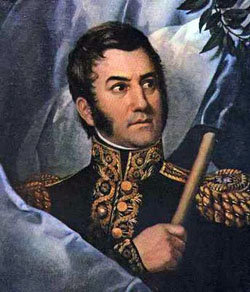 General Don José de San Martín, Libertador de la Argentina, Chile y Perú (imagen de archivo)