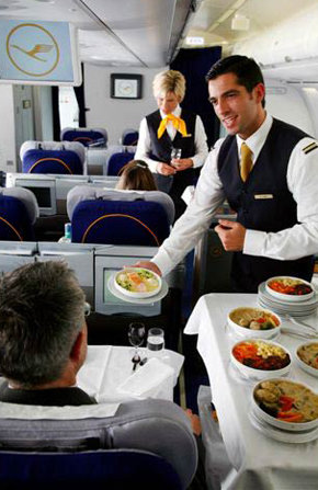 El nuevo servicio de abordo en la nueva Business Class de Lufthansa 