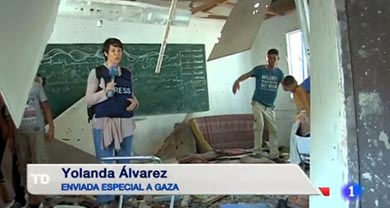 Yolanda Álvarez, enviada especial de TVE a Gaza y… correa de transmisión de Hamas, según Israel