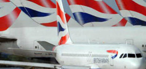 Aviones de British Airways en el aeropuerto de Londres