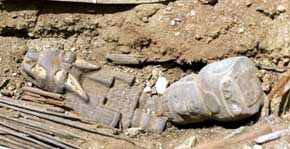 Restos óseos de sitio arqueológico de Huarmey (Huarmey Perú) 
