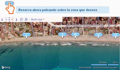 Crean una página web para reservar sitio en la playa