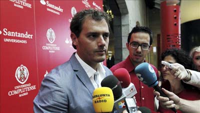 El presidente de Ciutadans, Albert Rivera (i). EFE/Archivo