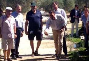 Imagen de la visita, colgada por Pedro Sánchez en su cuenta de Twitter