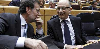 Cristóbal Montoro y Mariano Rajoy