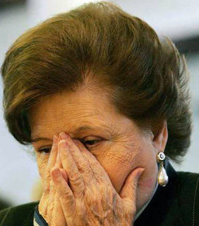 Lucía Hiriart, viuda del ex dictador Pinochet fallecido en diciembre de 2006

