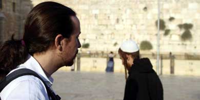 Iglesias, durante su visita visita a Israel y Palestina, la pasada semana. / Javier Martín (EFE)