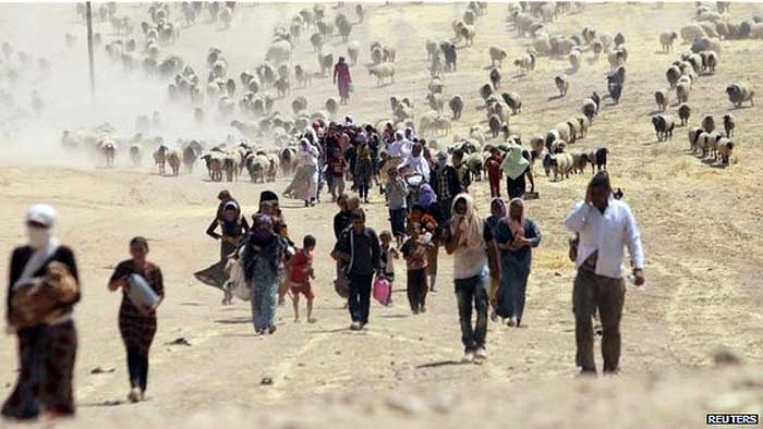 Al menos un millón de personas han sido desplazadas en Irak.
