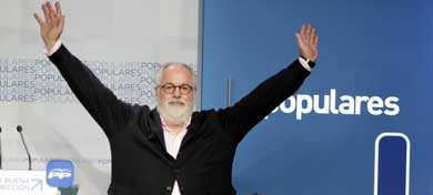 Miguel Arias Cañete en la sede del Partido Popular en Madrid / EP 