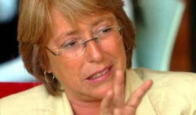 La presidenta chilena Michelle Bachelet ha criticado la recomendación brasileña en el sentido de no viajar a Chile
