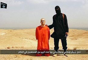Captura del vídeo con la ejecución del periodista James Foley 