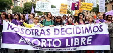 Manifestación a favor del aborto (Efe)