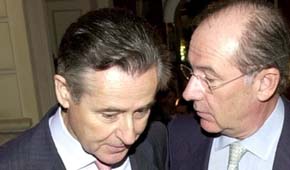 Miguel Blesa y Rodrigo Rato, en al año 2002 