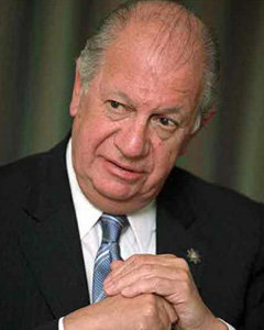 Ricardo Lagos (imagen de archivo) ex presidente de Chile ha dado todo su apoyo al candidato oficialista Eduardo Frei para las próximas elecciones presidenciales de diciembre 2009  