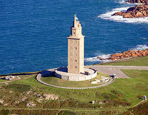 Torre de Hércules, en Galicia, España 