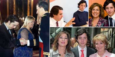 Imágenes colgadas en el FB de Francisco Nicolás Gómez Iglesias con las que ‘presumía’ de sus relaciones: Felipe VI, José María Aznar, Ana Botella, Esperanza Aguirre, Ana Rosa Quintana….

