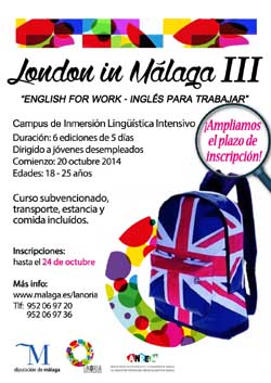 El campus de inmersión lingüística ‘London in Málaga III’ dirigido a jóvenes de la provincia ha comenzado en La Noria