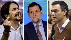 Nueva encuesta: sigue la caída del PP, ligero repunte del PSOE y consolidación de Podemos